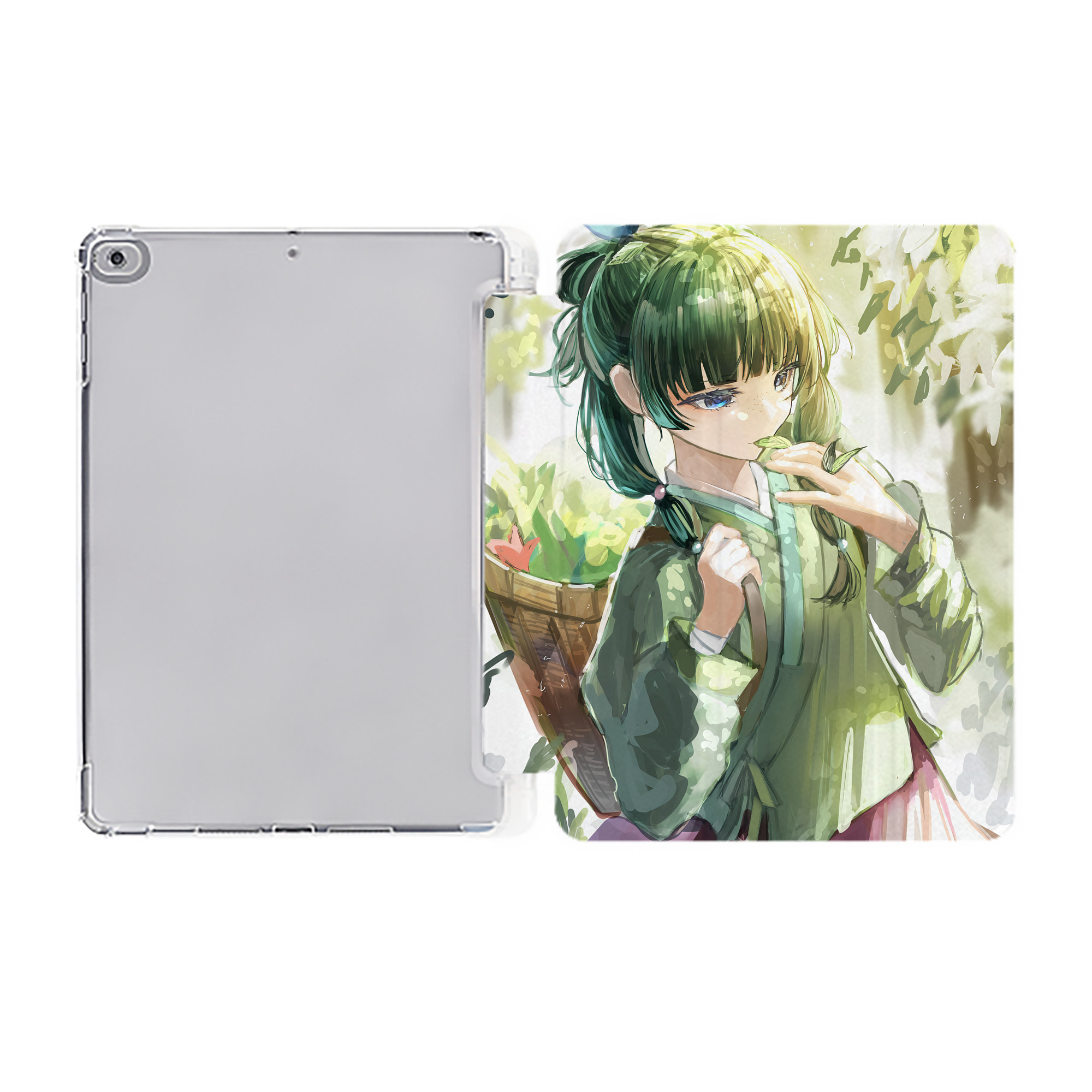 （画像用） 薬屋のひとりごと The Apothecary Diaries IPad ケース ペン収納付き 三つ折りスタンド PUレザー×シリコン 対応機種9.5/10.5/10.9インチ